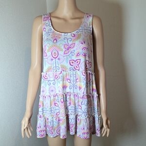 Matilda Jane Multicolor Patterned Tank/Mini Dress